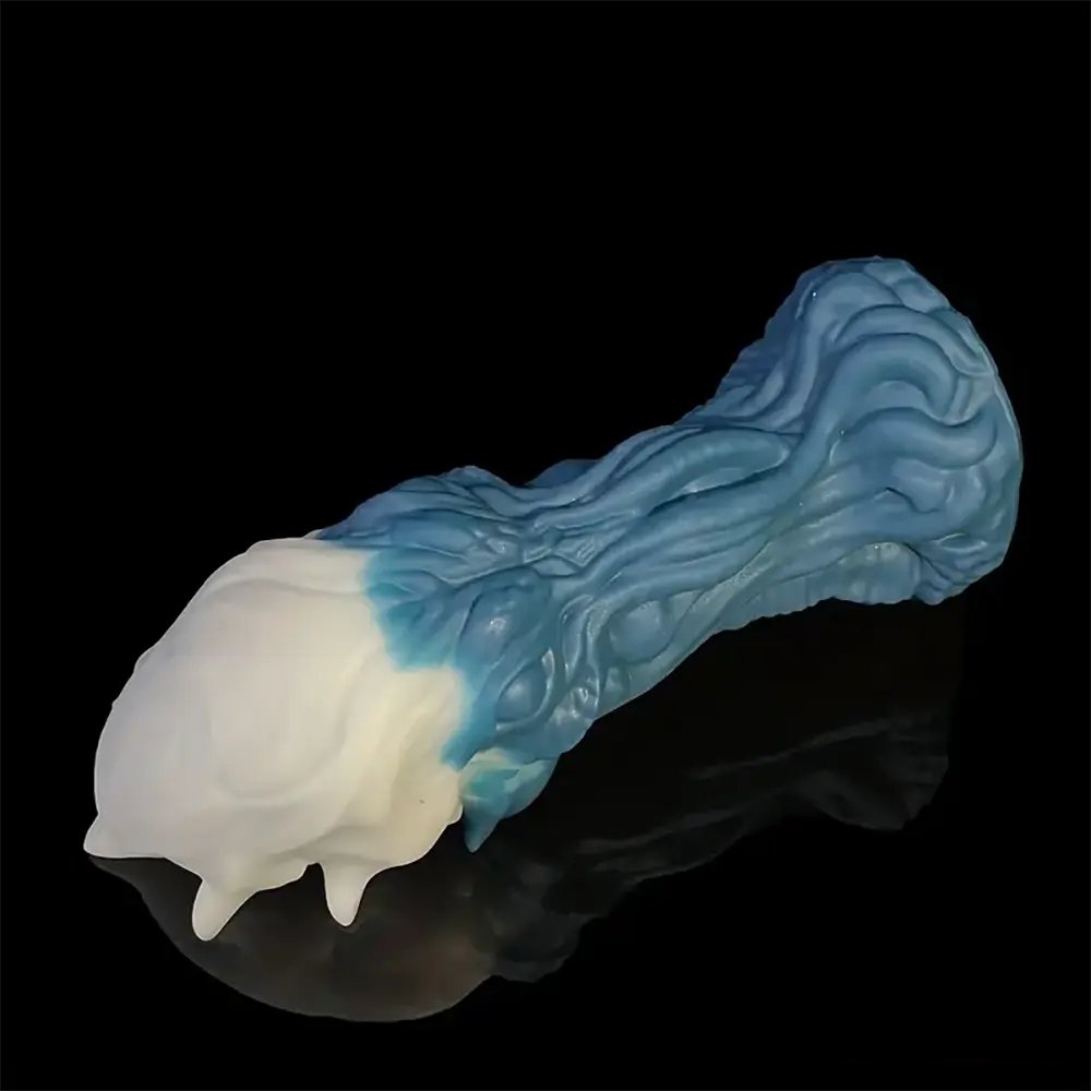 Blue white tentacle fantasy dildo, photo 4