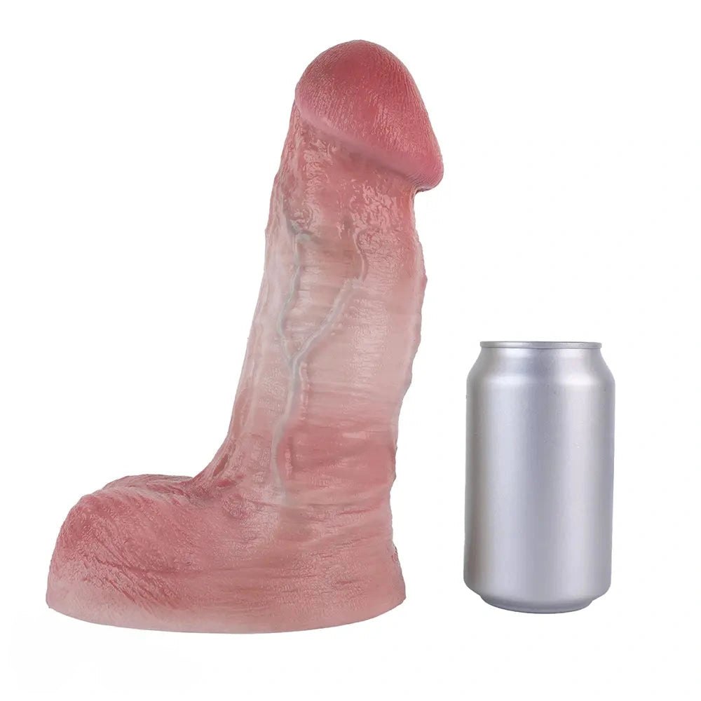 Flesh dual density blue vein large dildo, photo 13