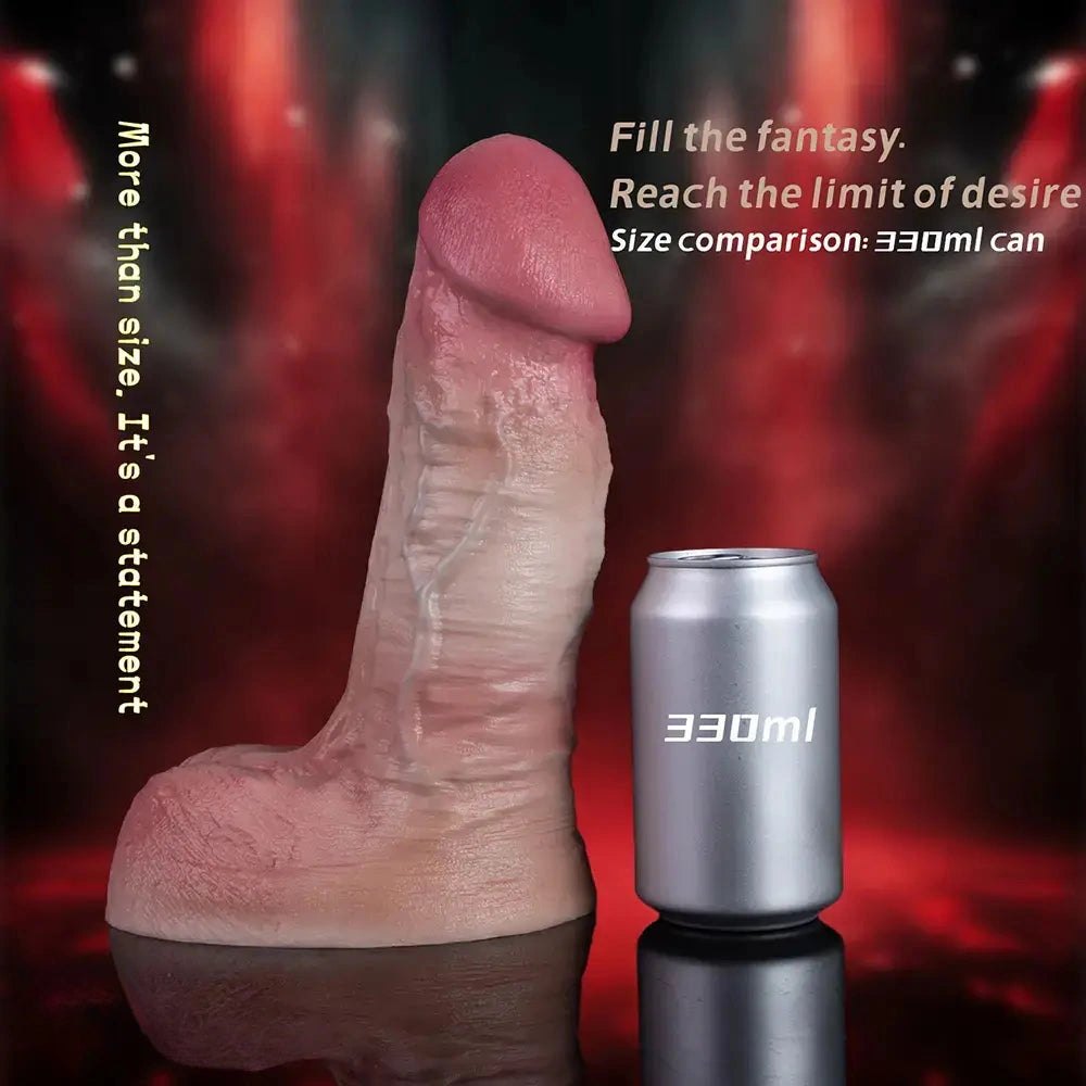 Flesh dual density blue vein large dildo, photo 7