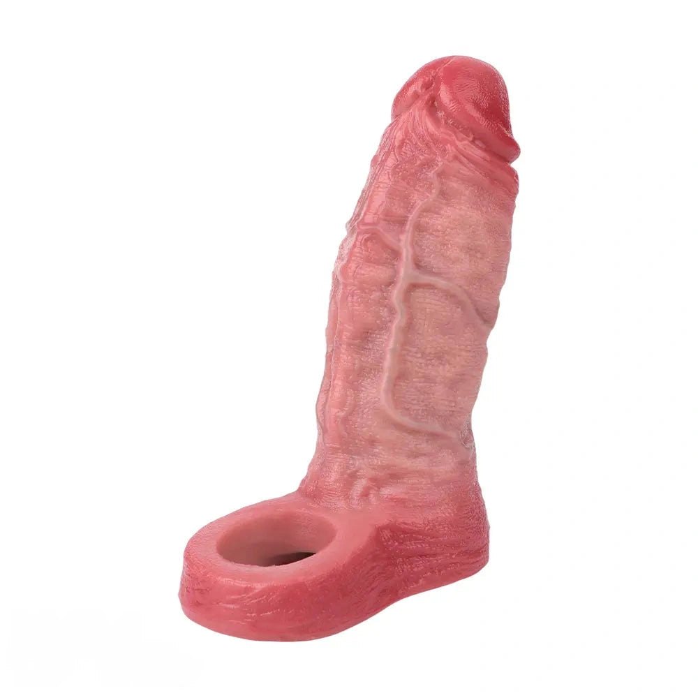 Flesh tone blue vein realistic cock sleeve, photo 1
