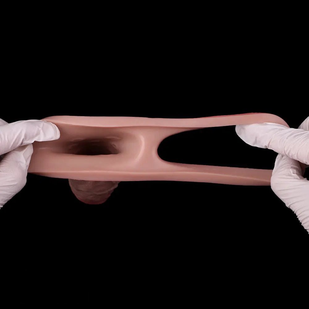 Flesh tone blue vein realistic cock sleeve, photo 9