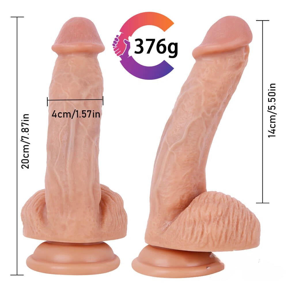 Flesh tone blue vein suction cup dildo, photo 9