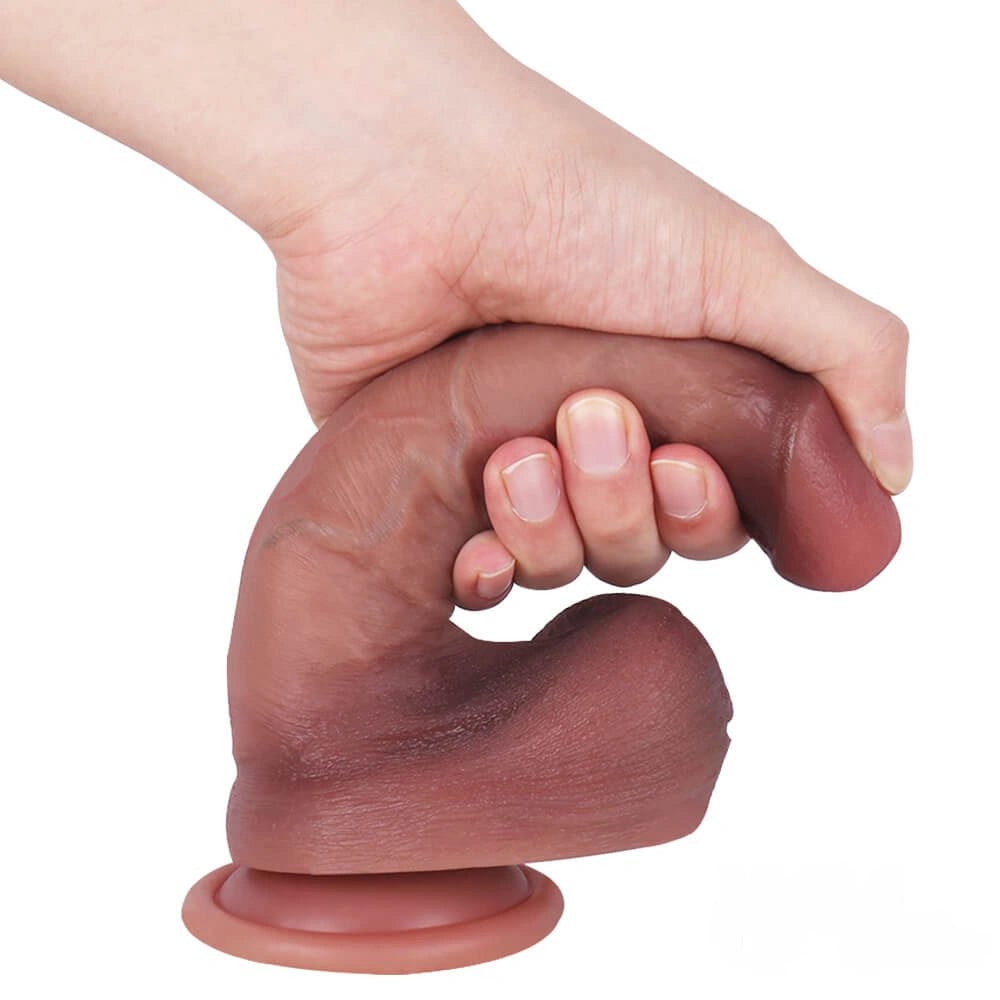 Flesh tone blue vein suction cup dildo, photo 8