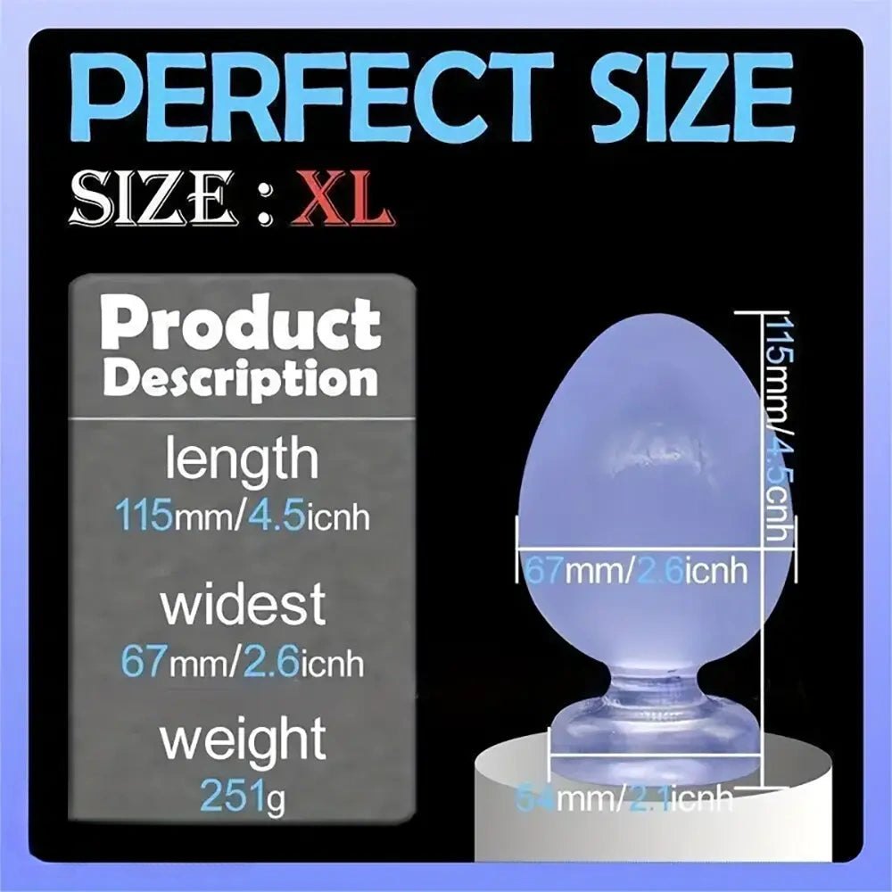 Blue pvc water drop anal plug, photo 10