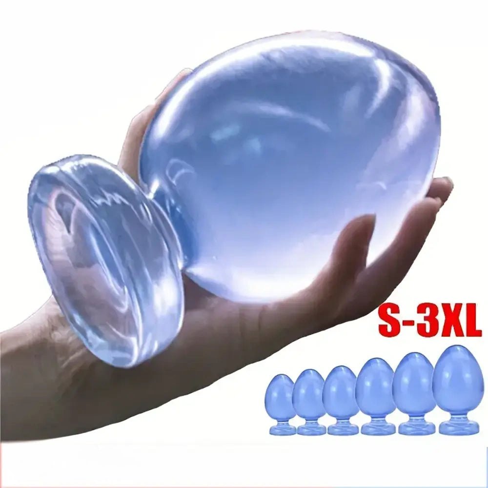 Blue pvc water drop anal plug, photo 3