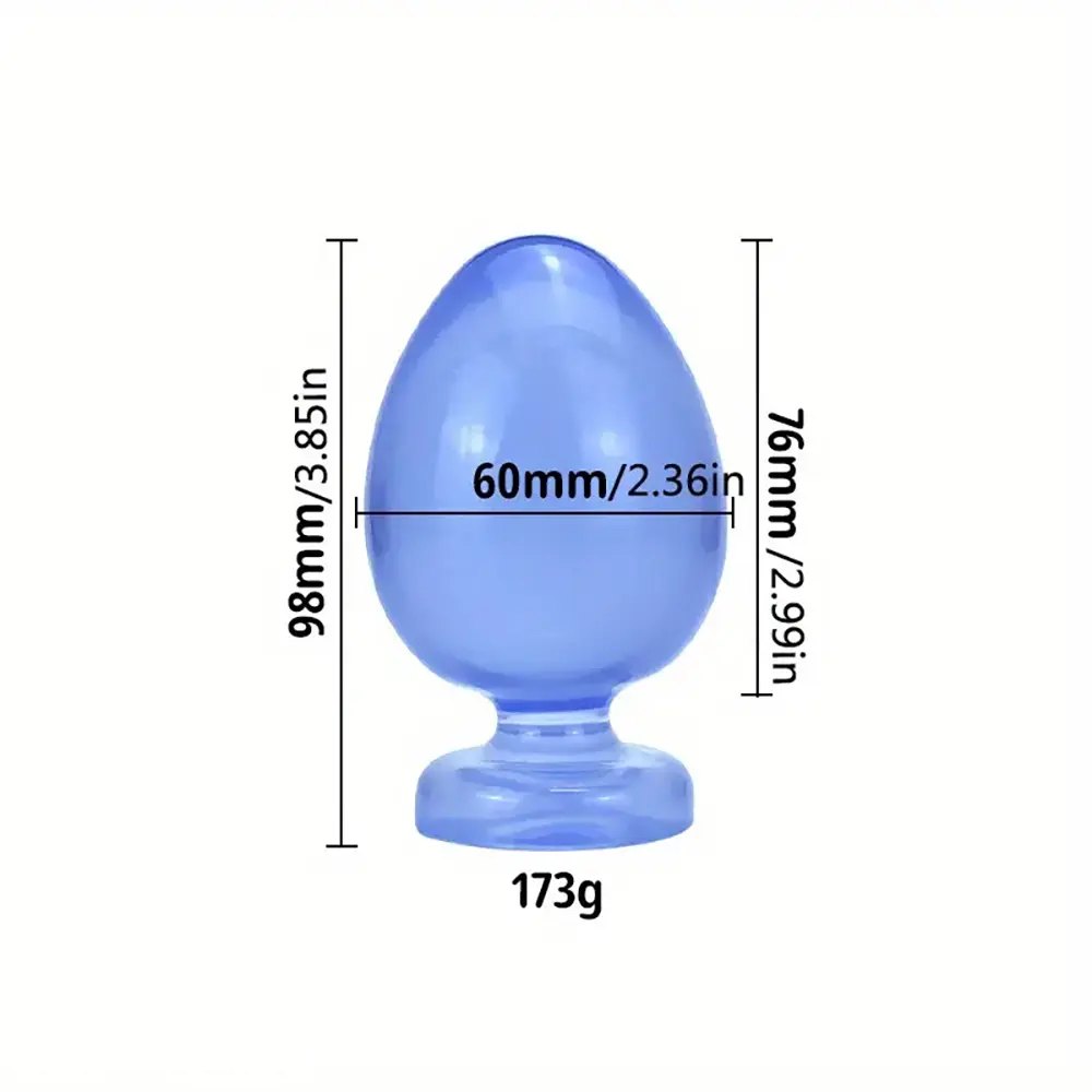 Blue pvc water drop anal plug, photo 6