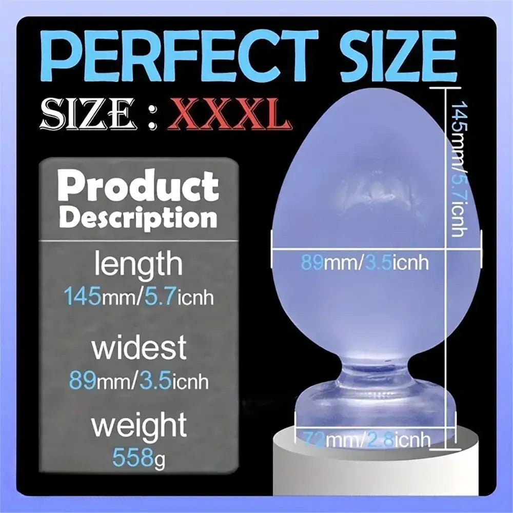 Blue pvc water drop anal plug, photo 8
