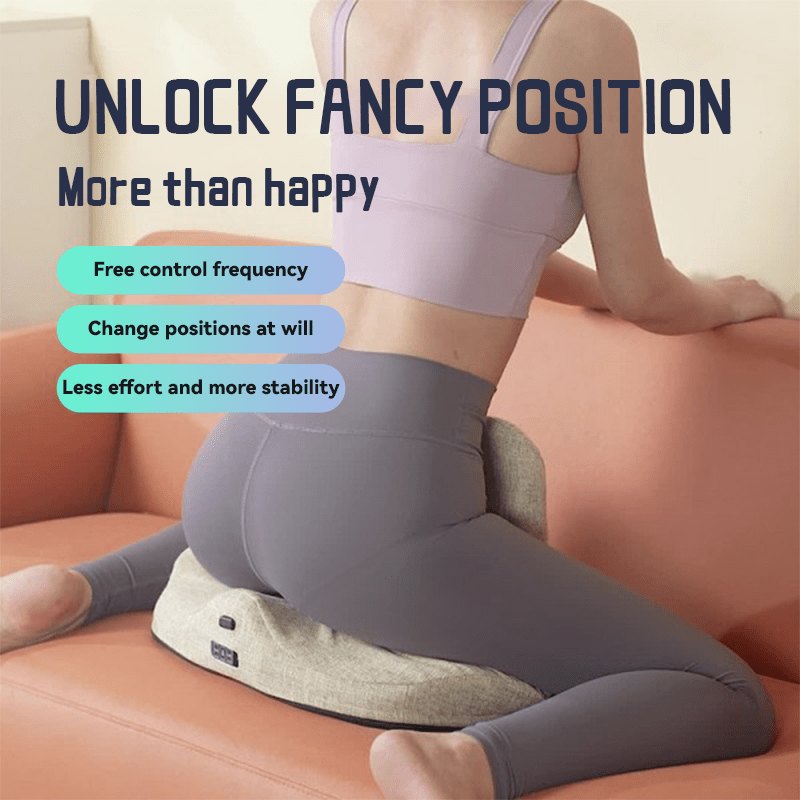 Beige and blue massage cushion with wand, photo 4