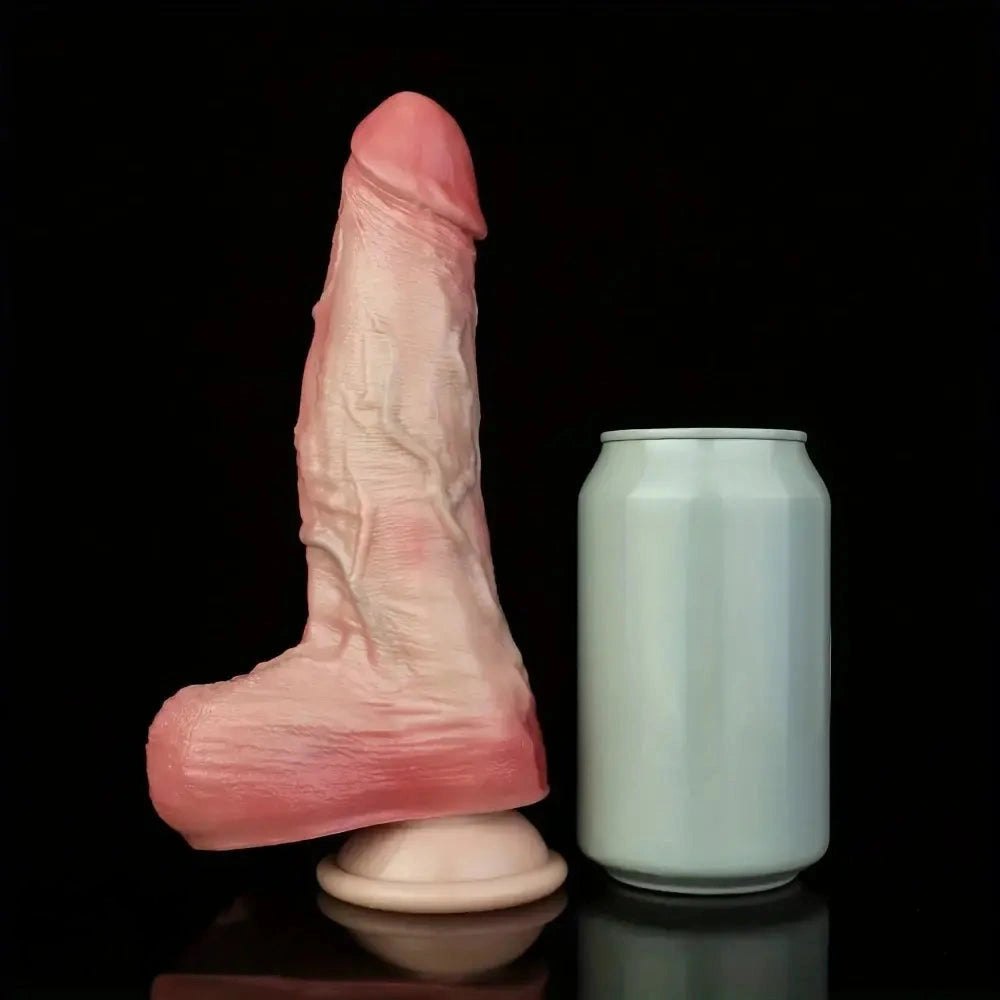 Blush pink and white suction cup dildo, photo 14