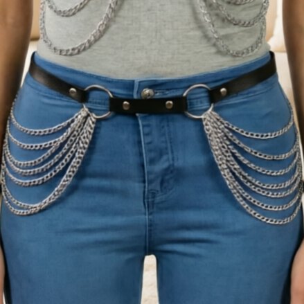 Body chain waist chest necklace accessory set, photo 3
