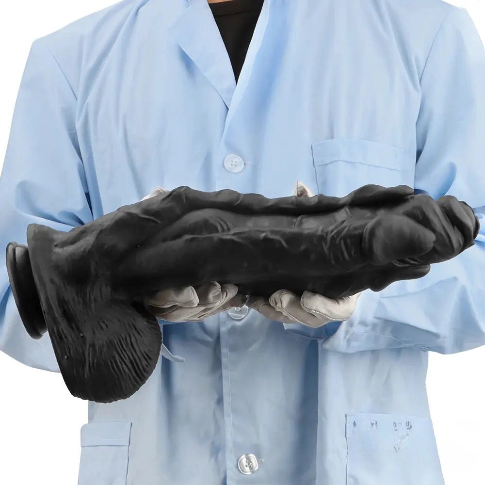Black bold ridge fantasy dildo, photo 10
