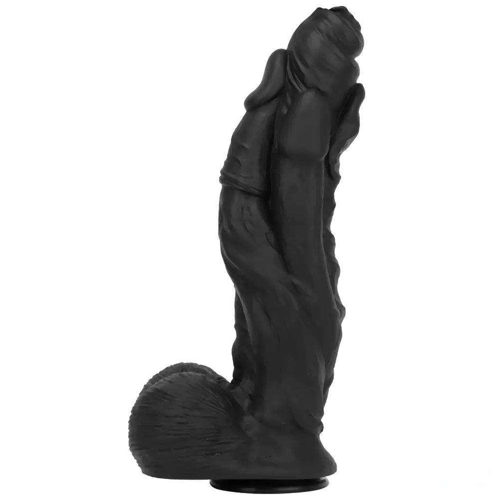 Black bold ridge fantasy dildo, photo 15