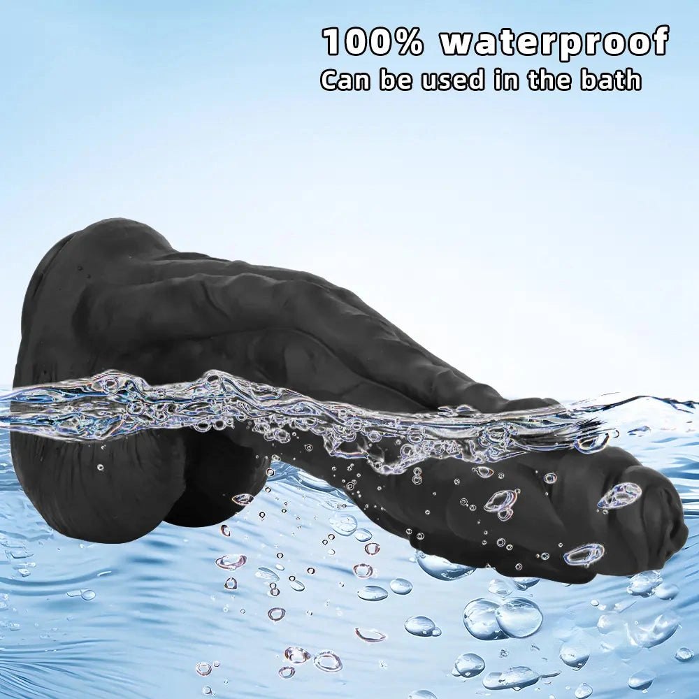 Black bold ridge fantasy dildo, photo 7
