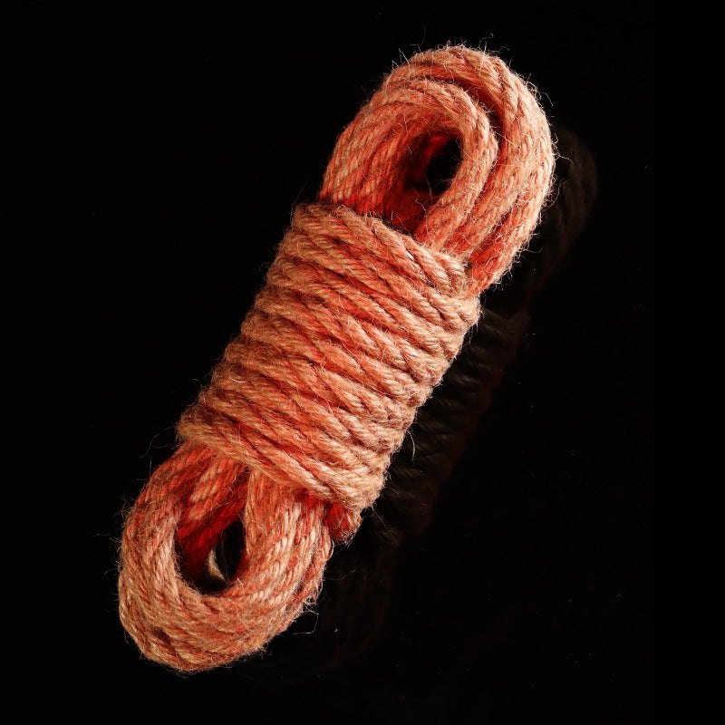 Coiled fabric bondage rope for restraint play, photo 11