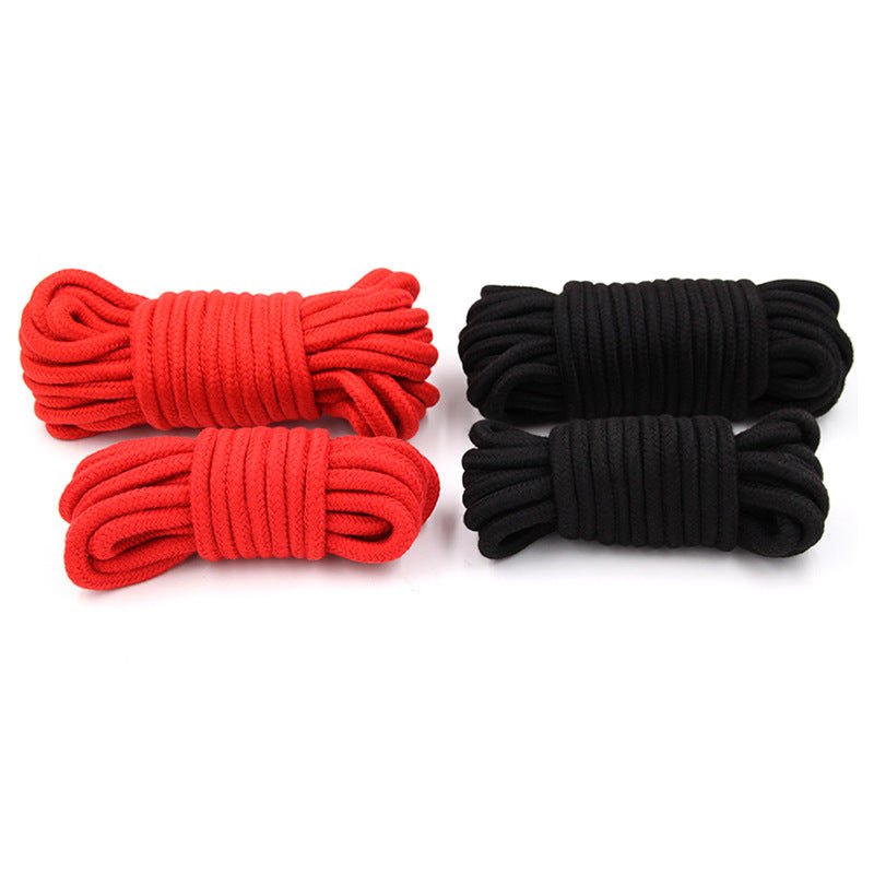 Coiled fabric bondage rope for restraint play, photo 7