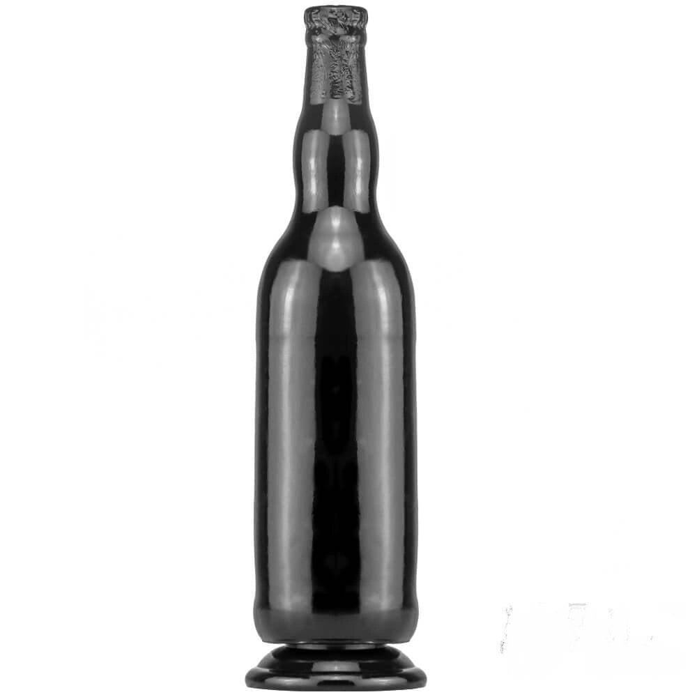 Black bottle shape novelty dildo