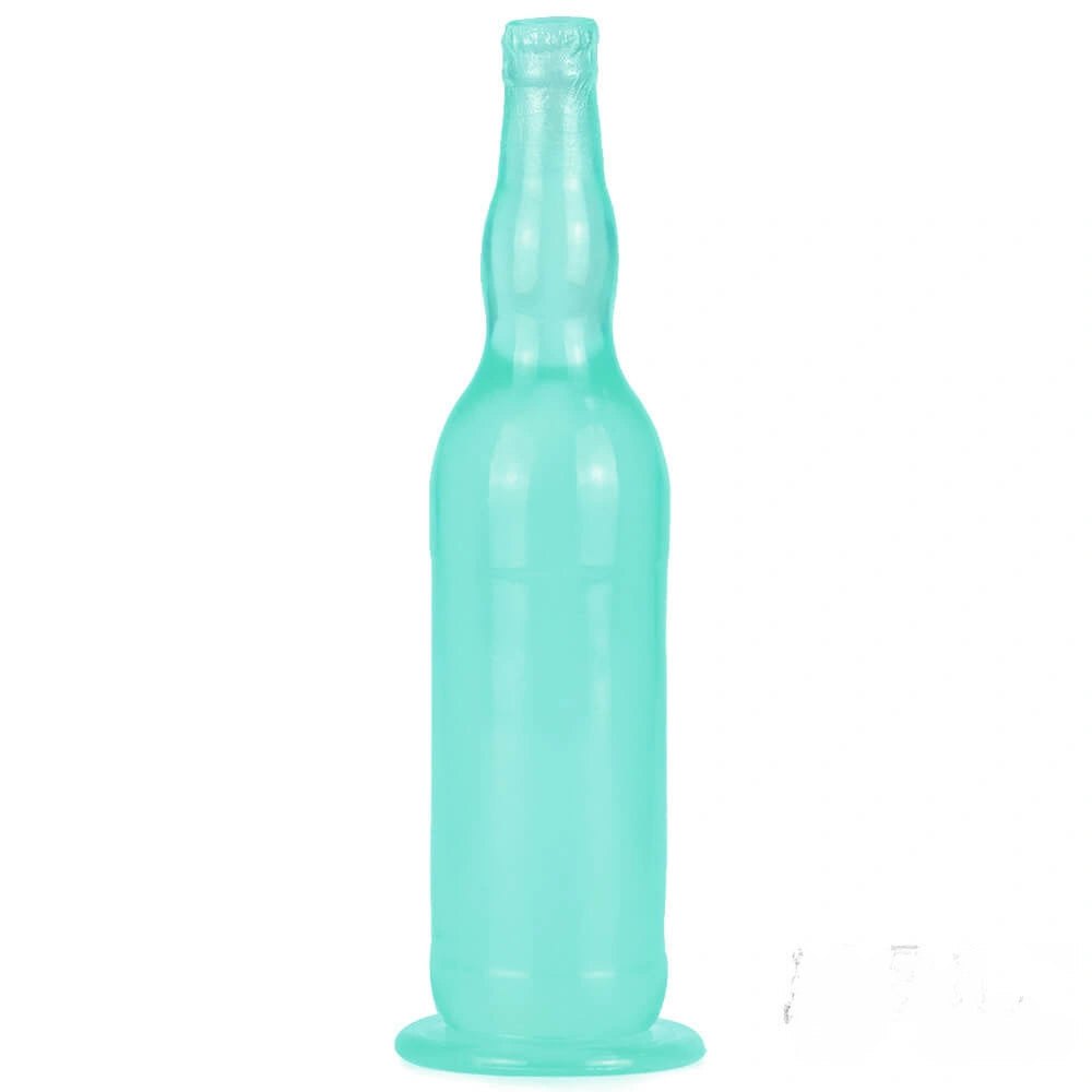 Green bottle shape novelty dildo