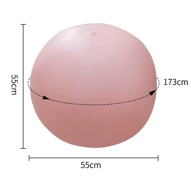 Flesh tone realistic dildo on inflatable ball, photo 9