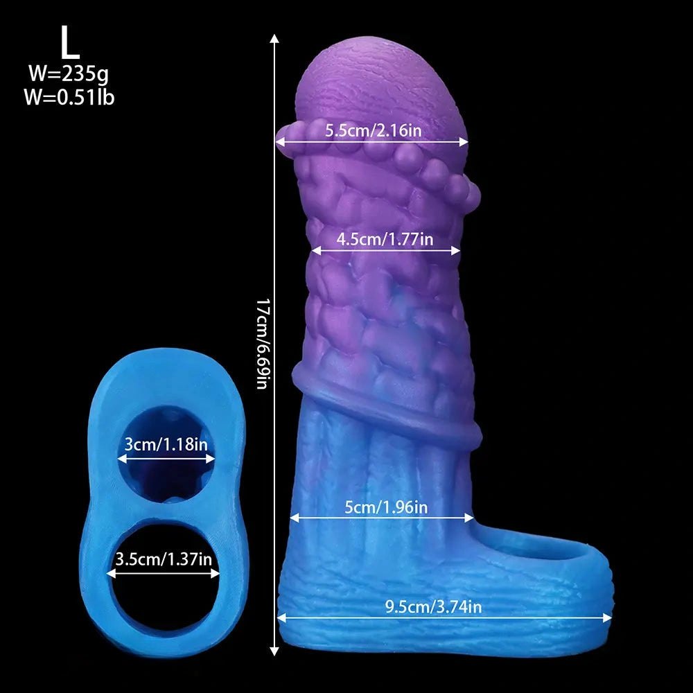 Purple to blue braided fantasy hollow sleeve, photo 16