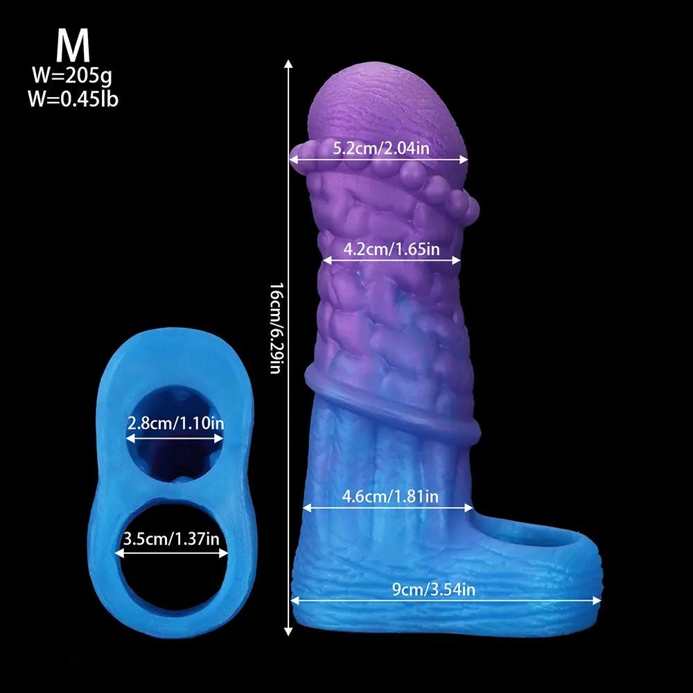 Purple to blue braided fantasy hollow sleeve, photo 17
