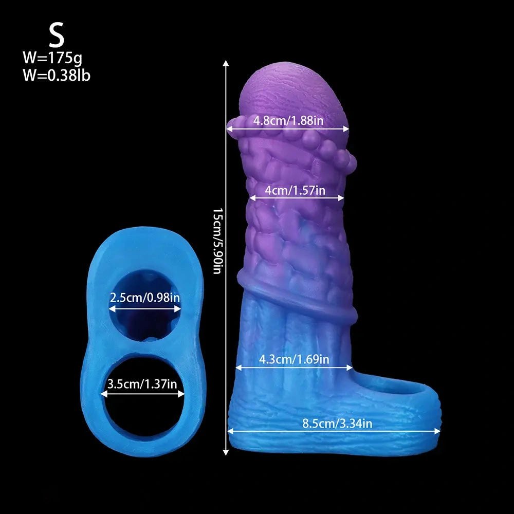 Purple to blue braided fantasy hollow sleeve, photo 18