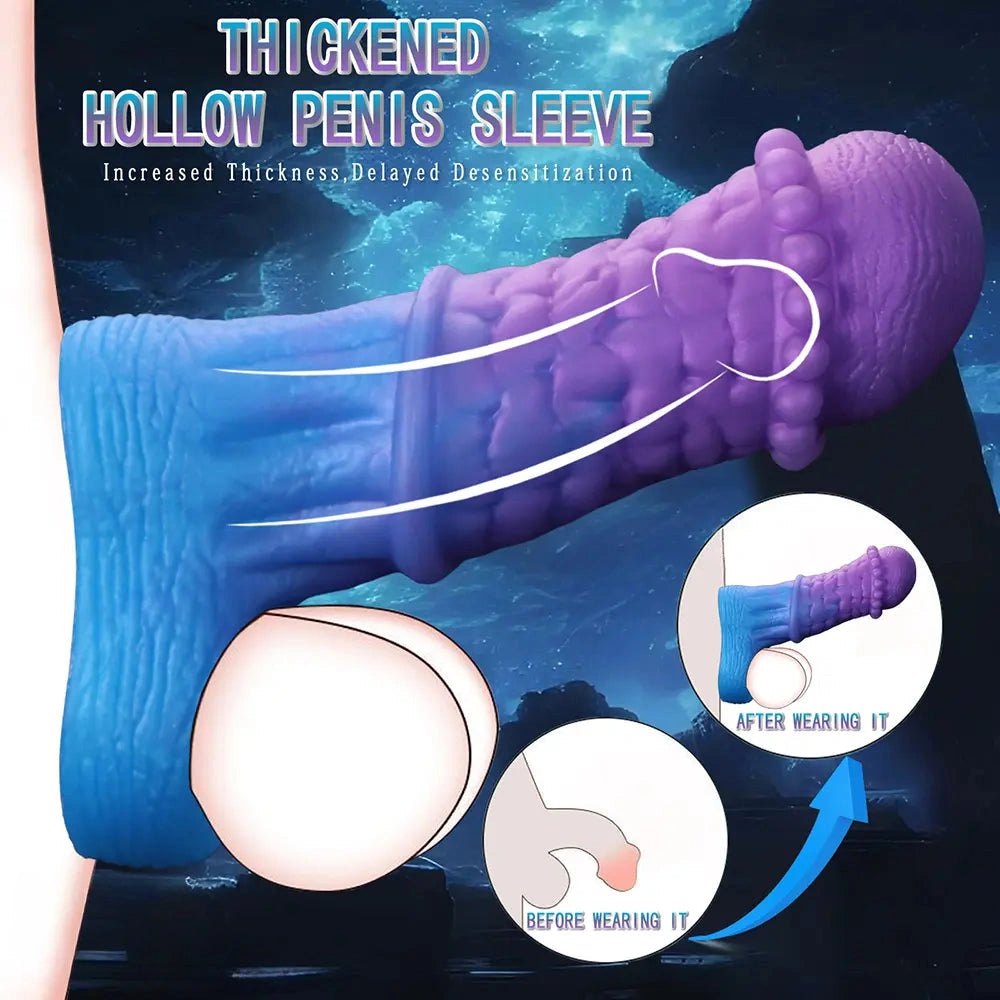 Purple to blue braided fantasy hollow sleeve, photo 4