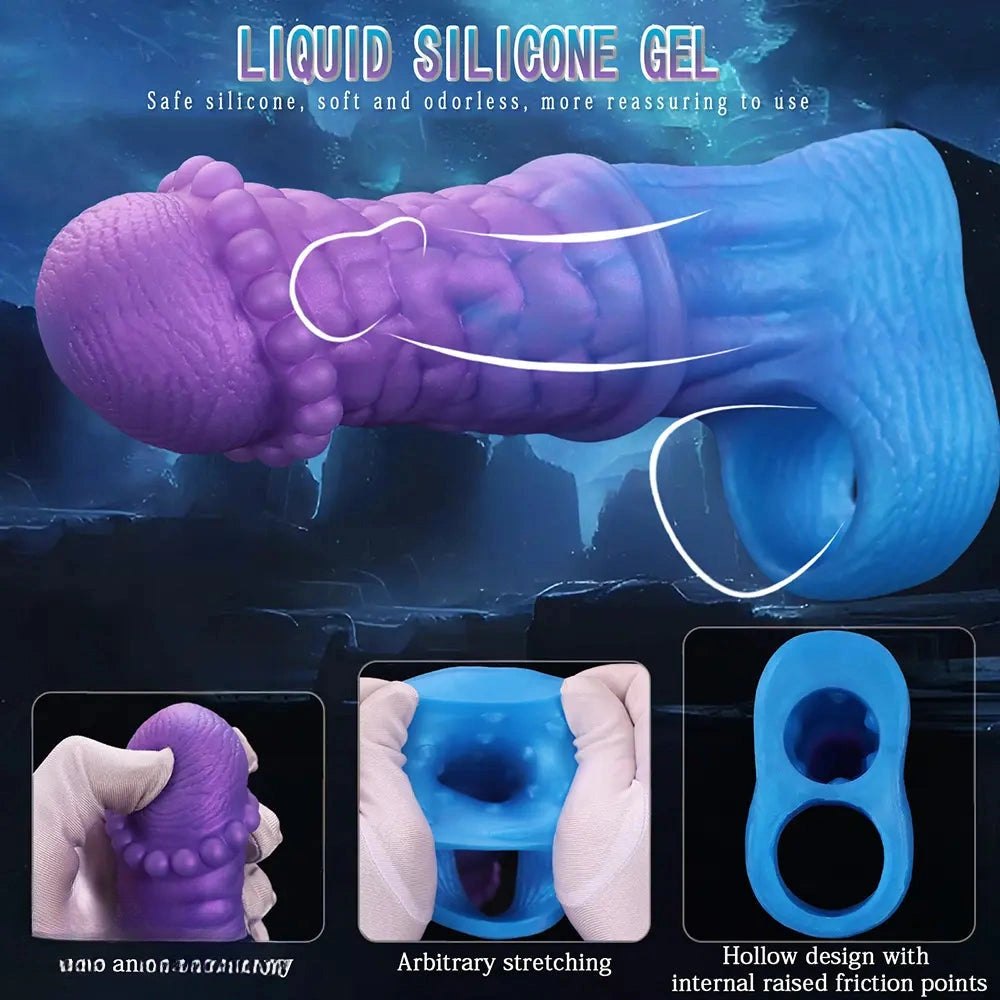 Purple to blue braided fantasy hollow sleeve, photo 5
