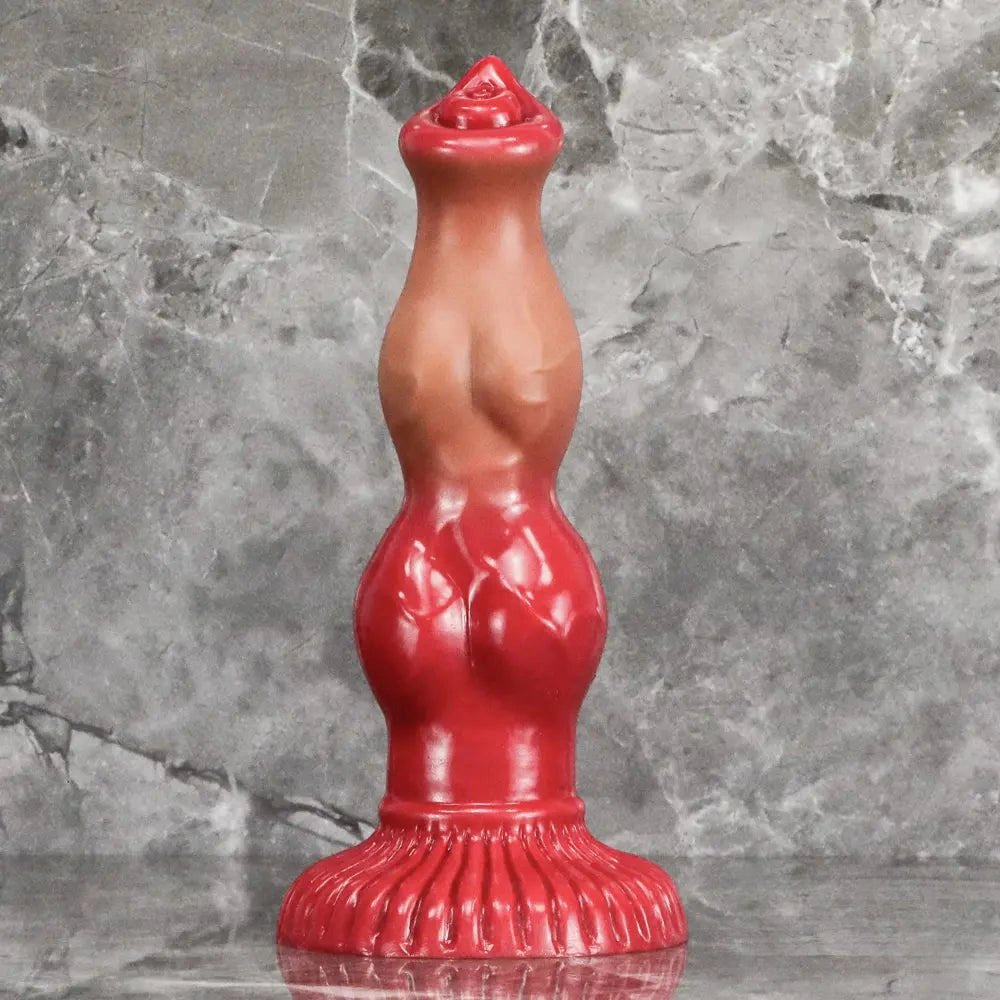 Coffee knotted dog dildo, photo 4