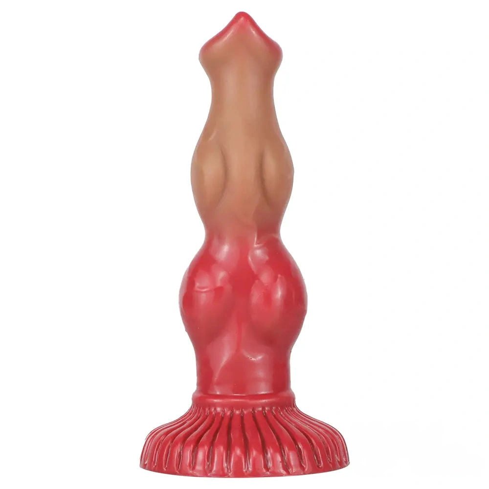 Coffee knotted dog dildo, photo 7