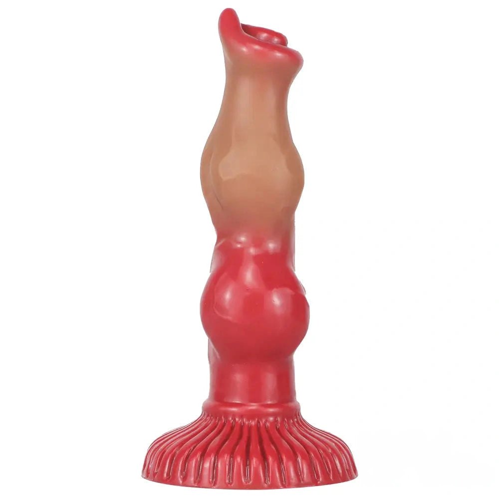 Coffee knotted dog dildo, photo 8