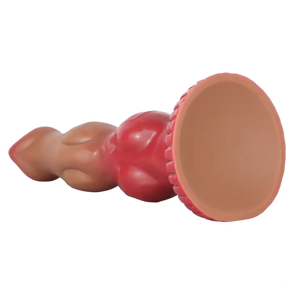 Coffee knotted dog dildo, photo 9