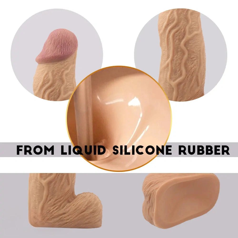 Brown large silicone dildo, photo 2