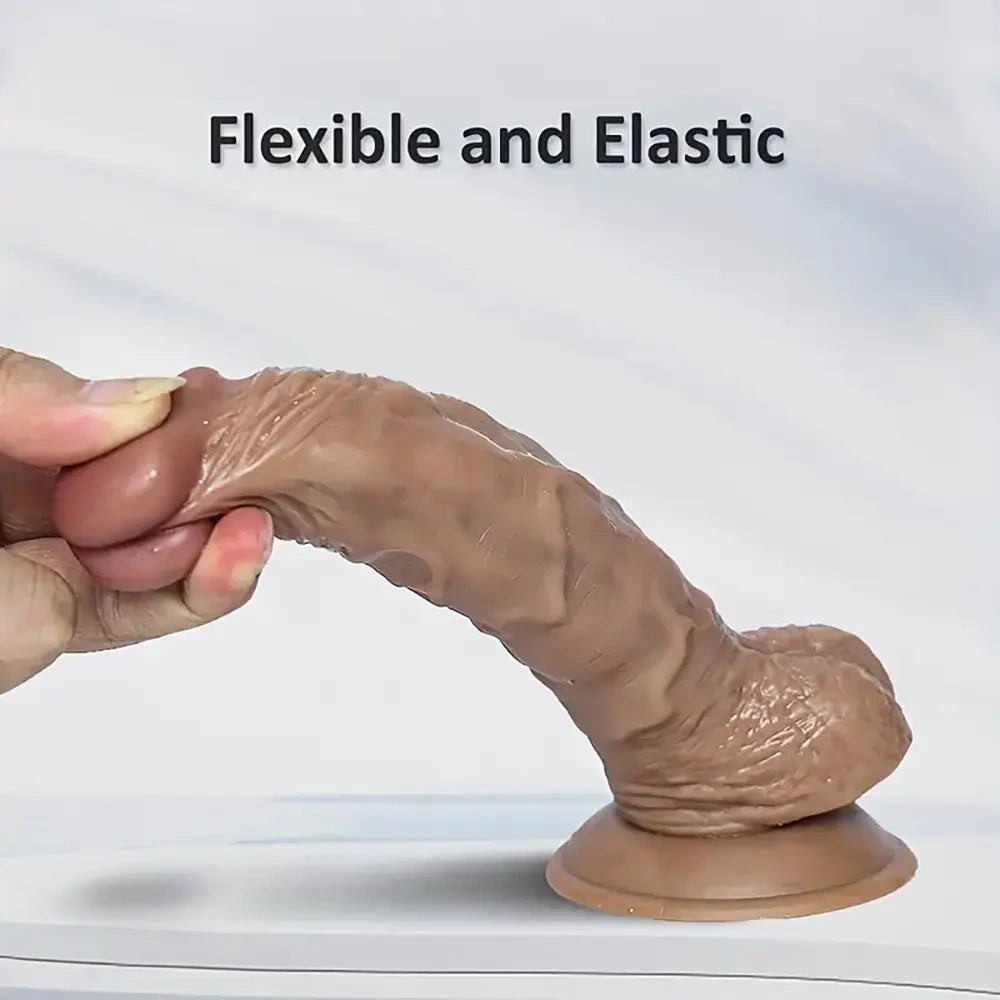 Brown realistic suction cup dildo, photo 6