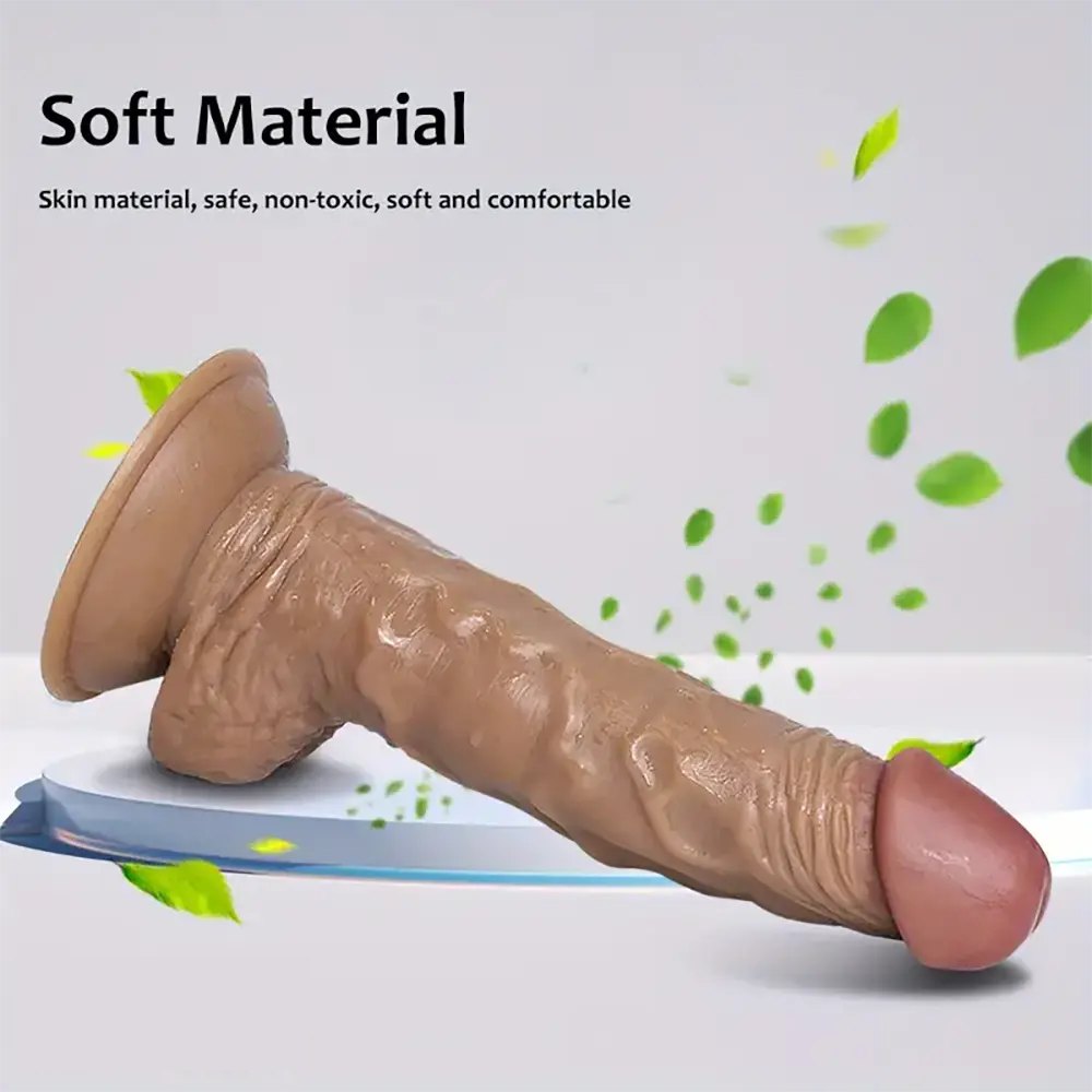 Brown realistic suction cup dildo, photo 7