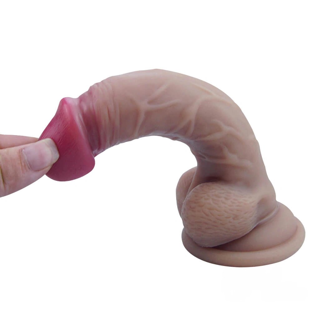 Brown realistic silicone dildo, photo 8