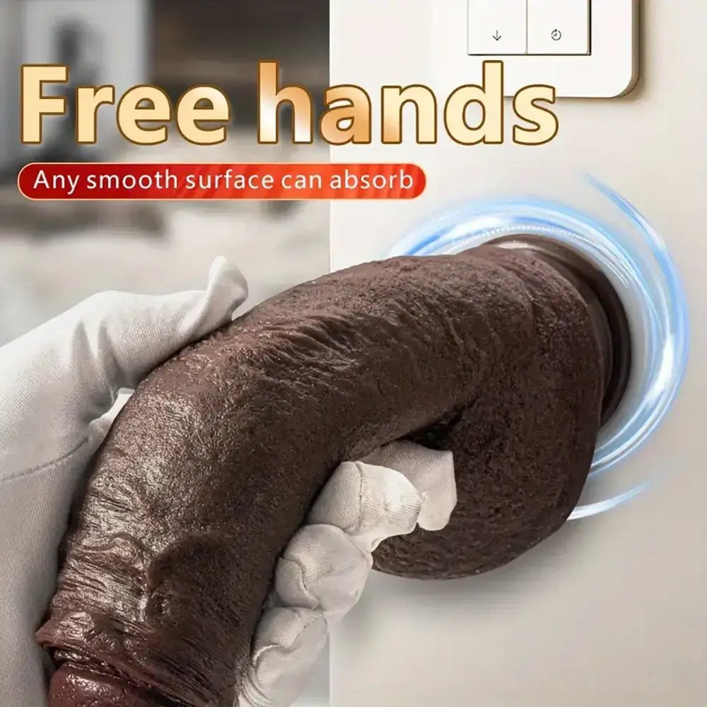Brown silicone suction cup dildo, photo 12