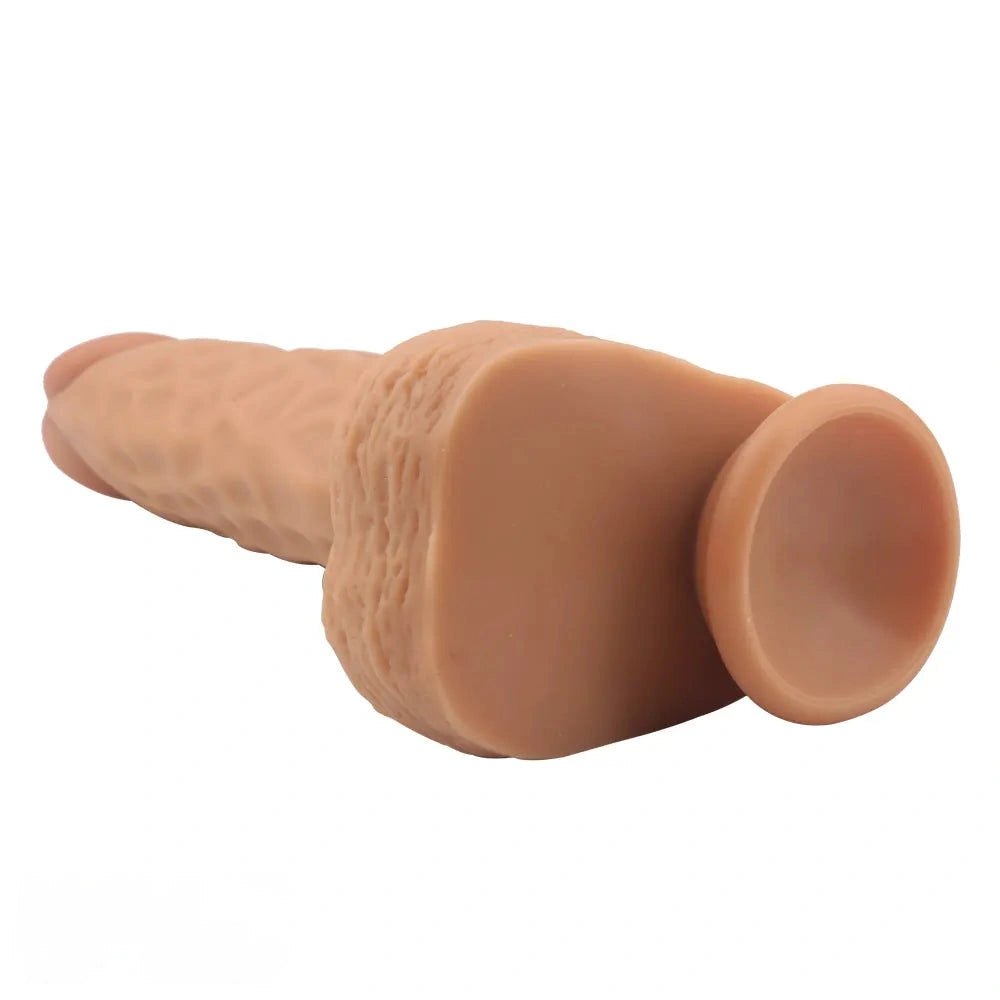 Brown silicone suction cup dildo, photo 5