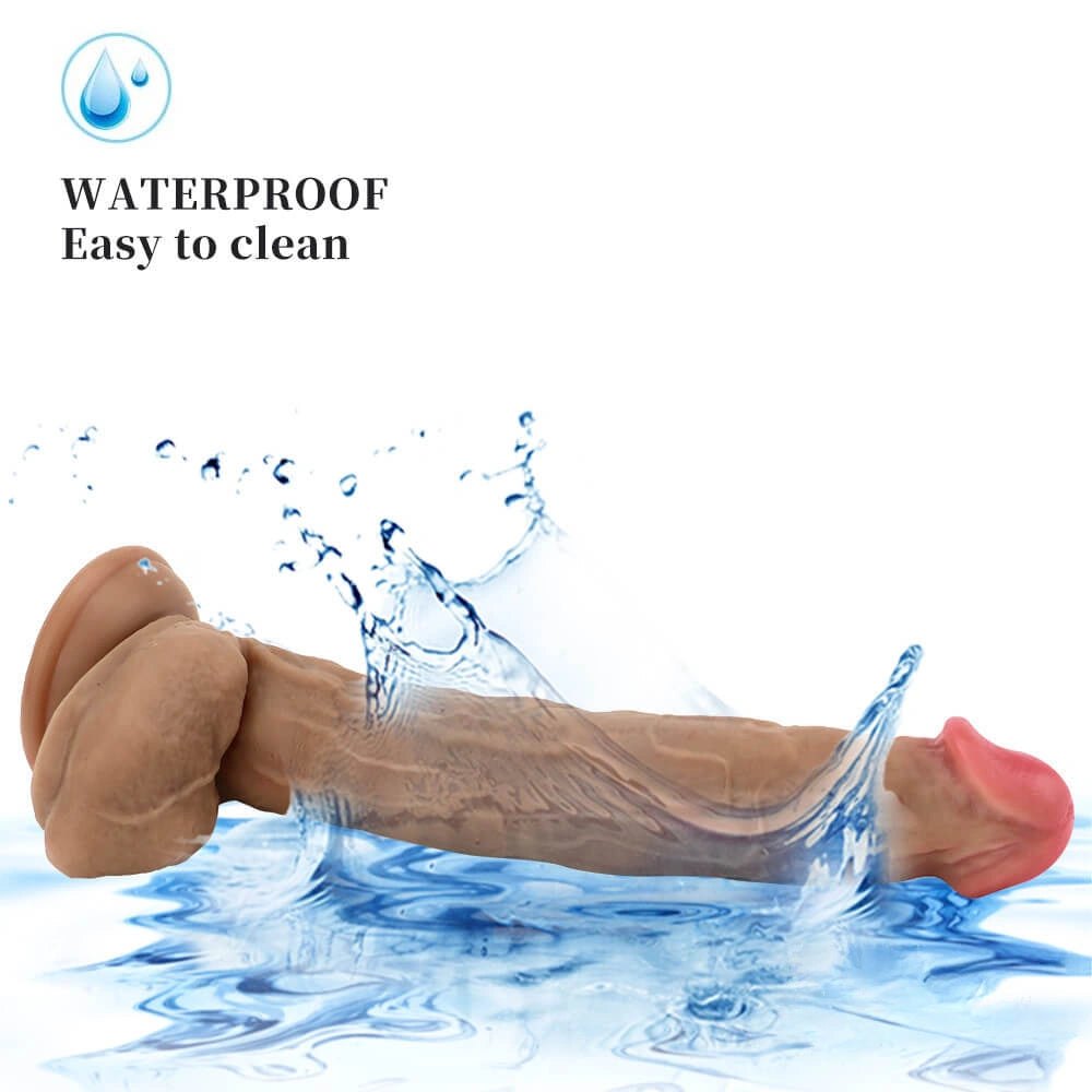 Brown silicone suction cup dildo, photo 7