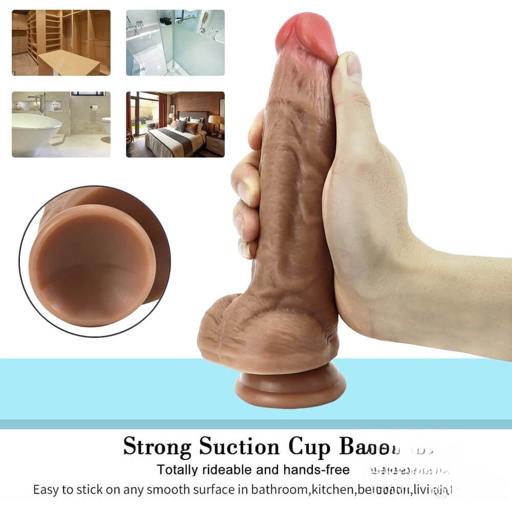 Brown suction cup dildo, photo 6