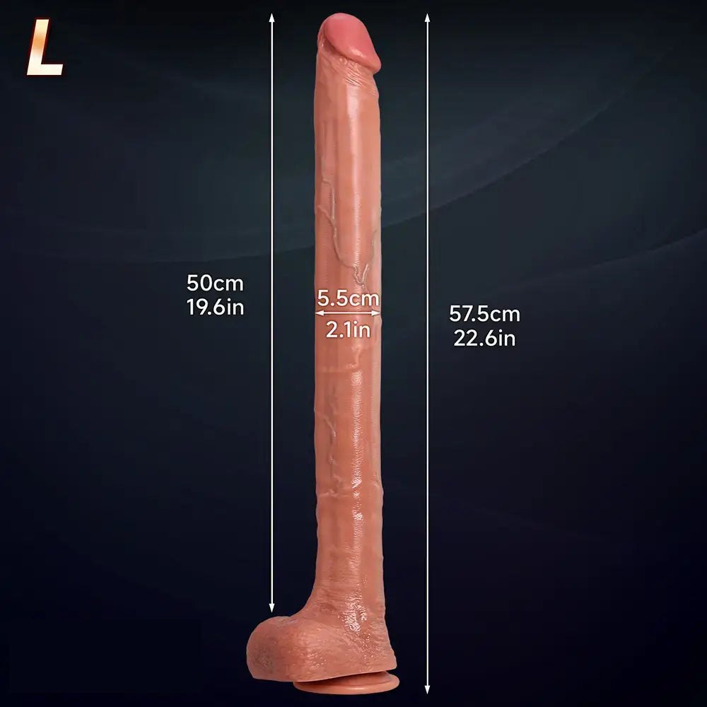 Brown silicone suction cup dildo, photo 12