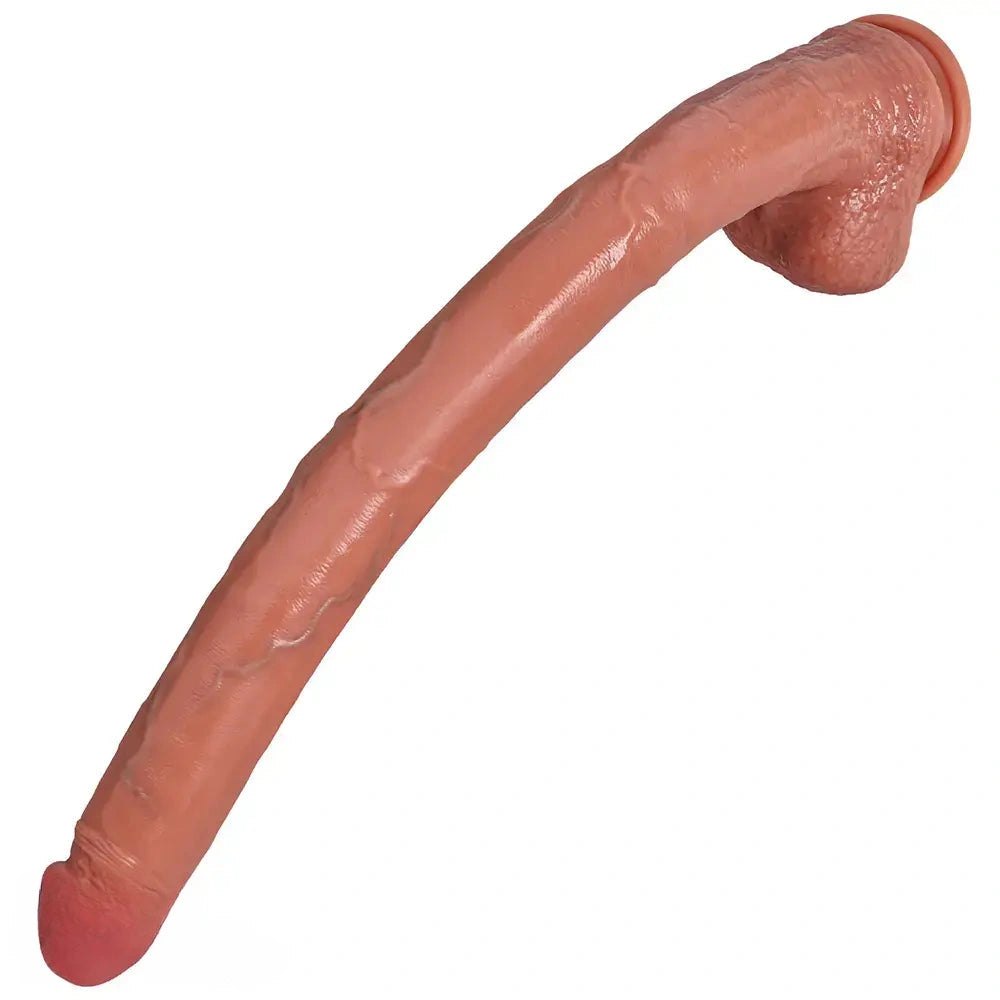 Brown silicone suction cup dildo, photo 3