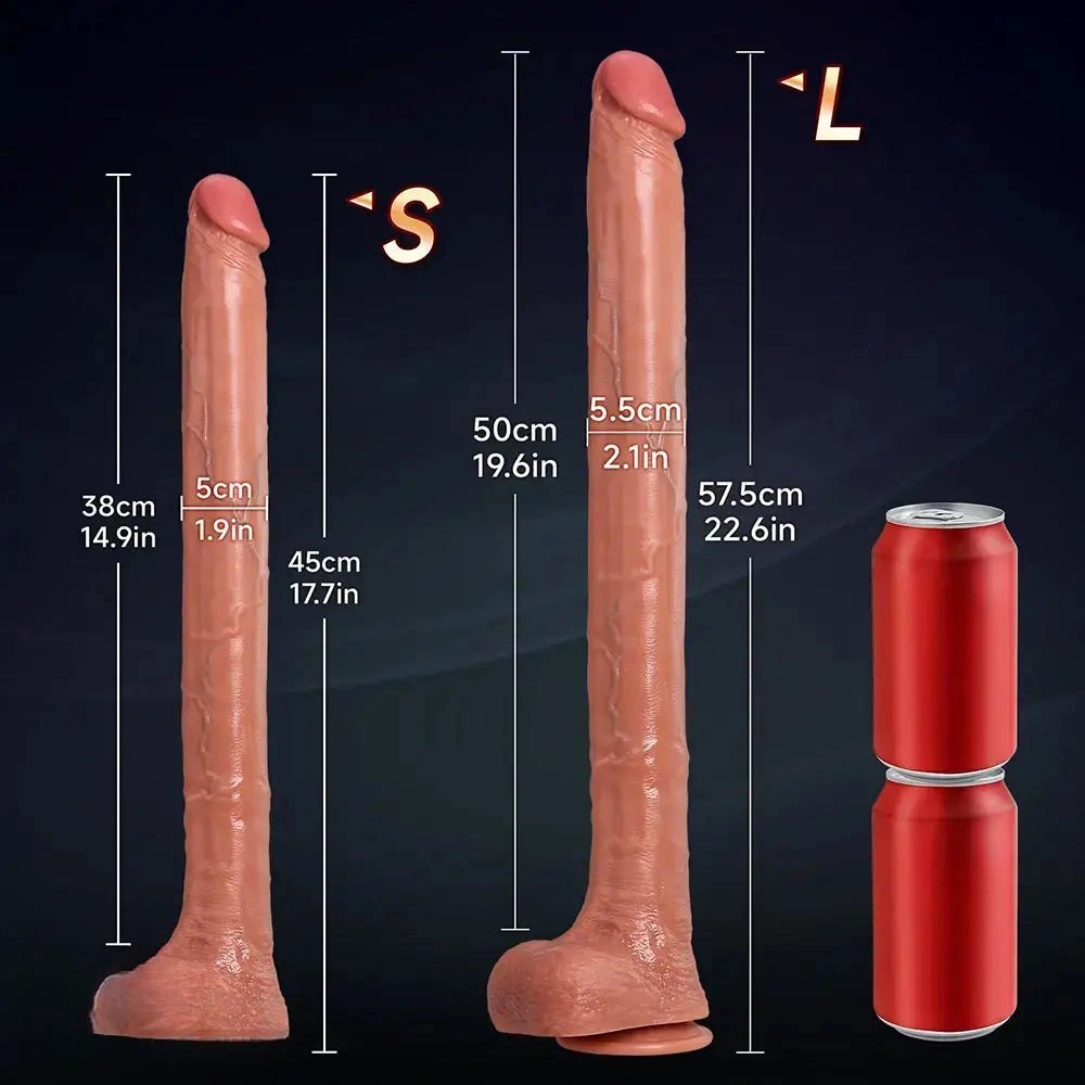 Brown silicone suction cup dildo, photo 4