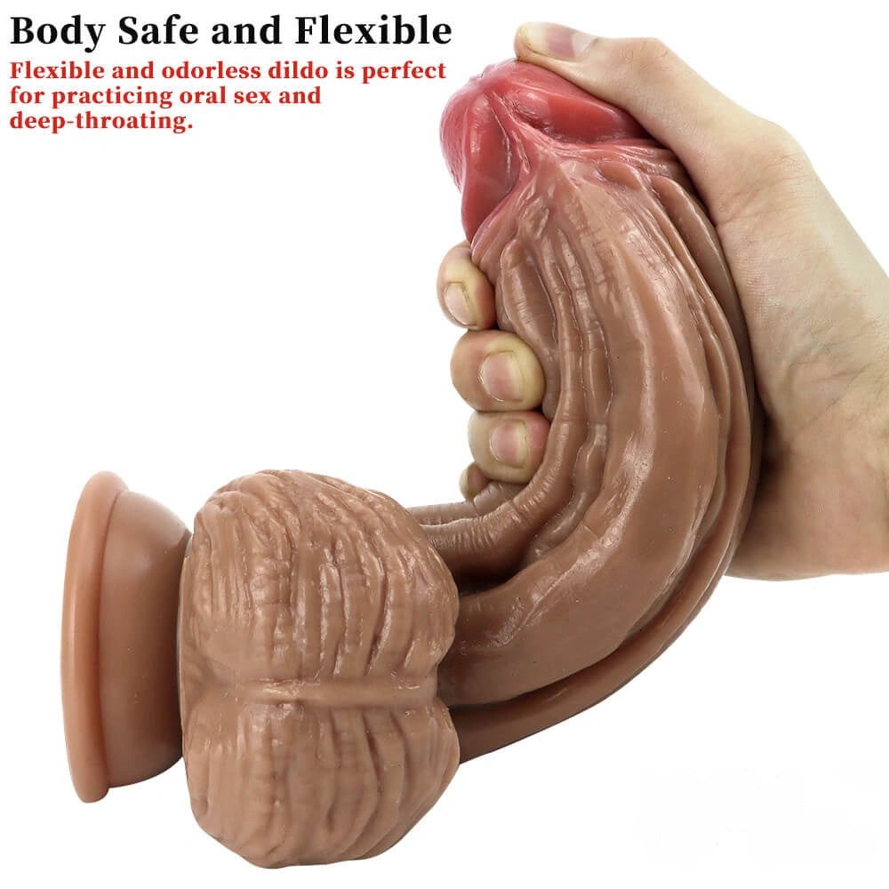Brown thick suction cup dildo, photo 3