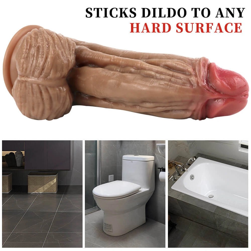 Brown thick suction cup dildo, photo 4