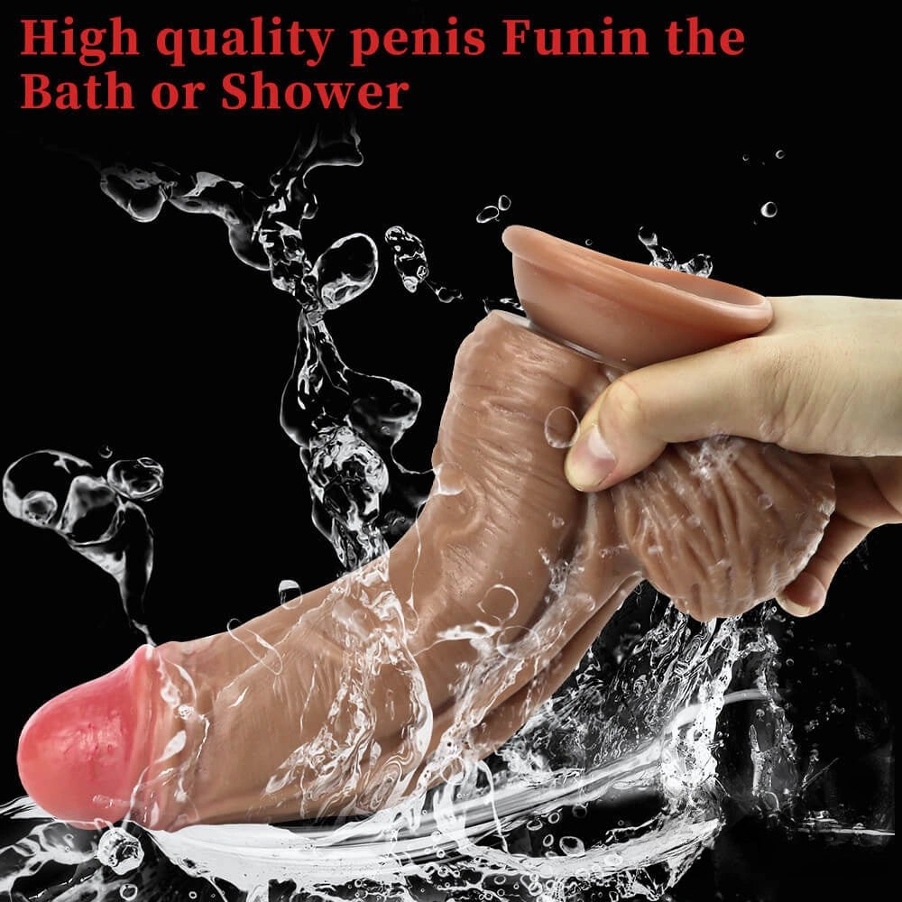 Brown thick suction cup dildo, photo 7