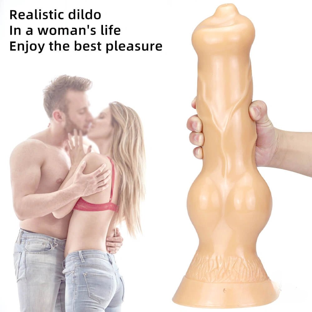Bulbous knot animal dildo, photo 14