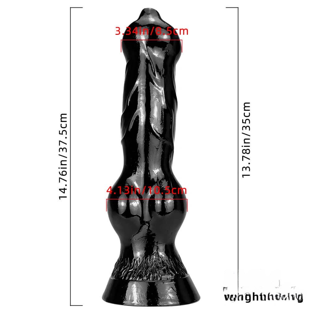 Bulbous knot animal dildo, photo 7