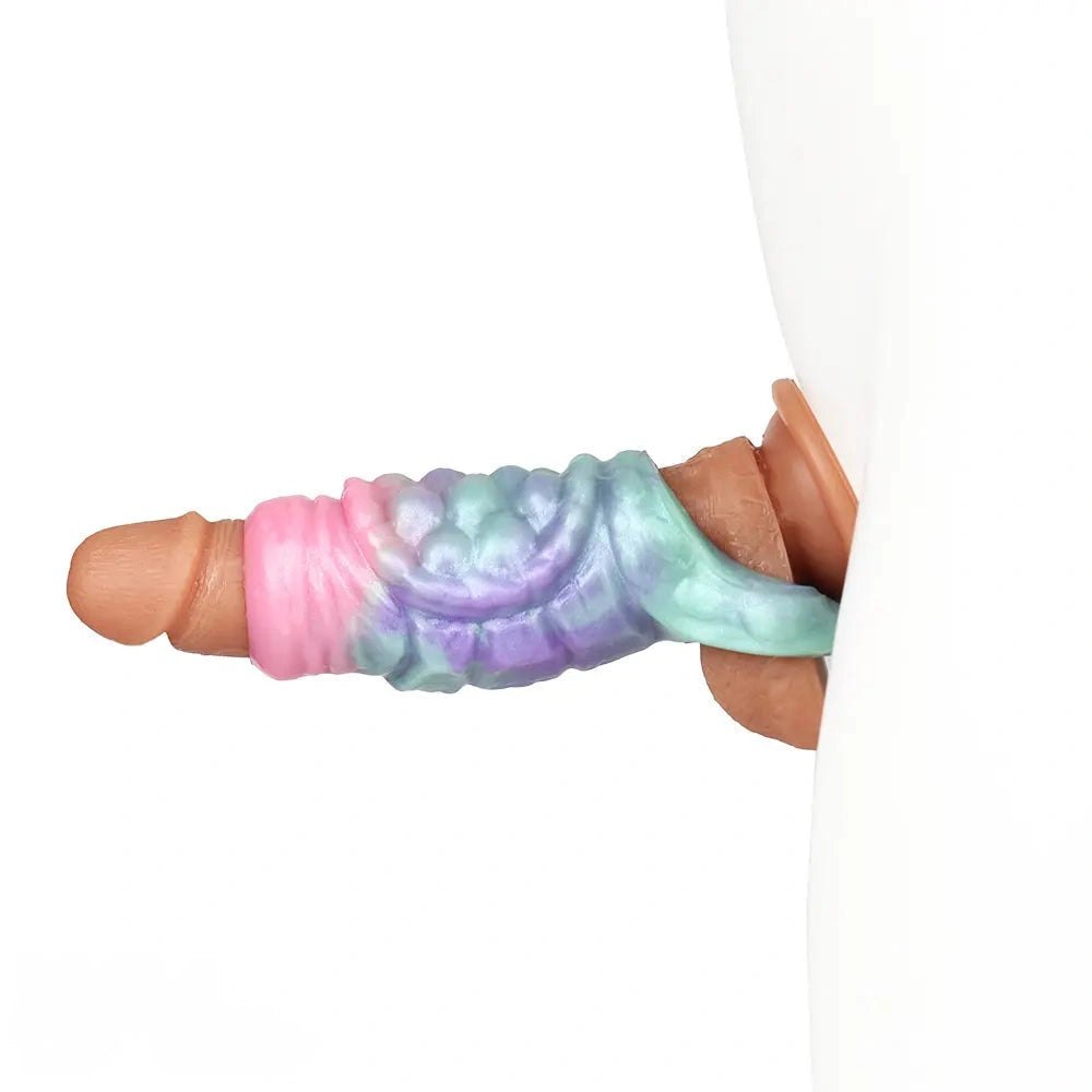 Bumpy pastel fantasy hollow strap-on sleeve, photo 7
