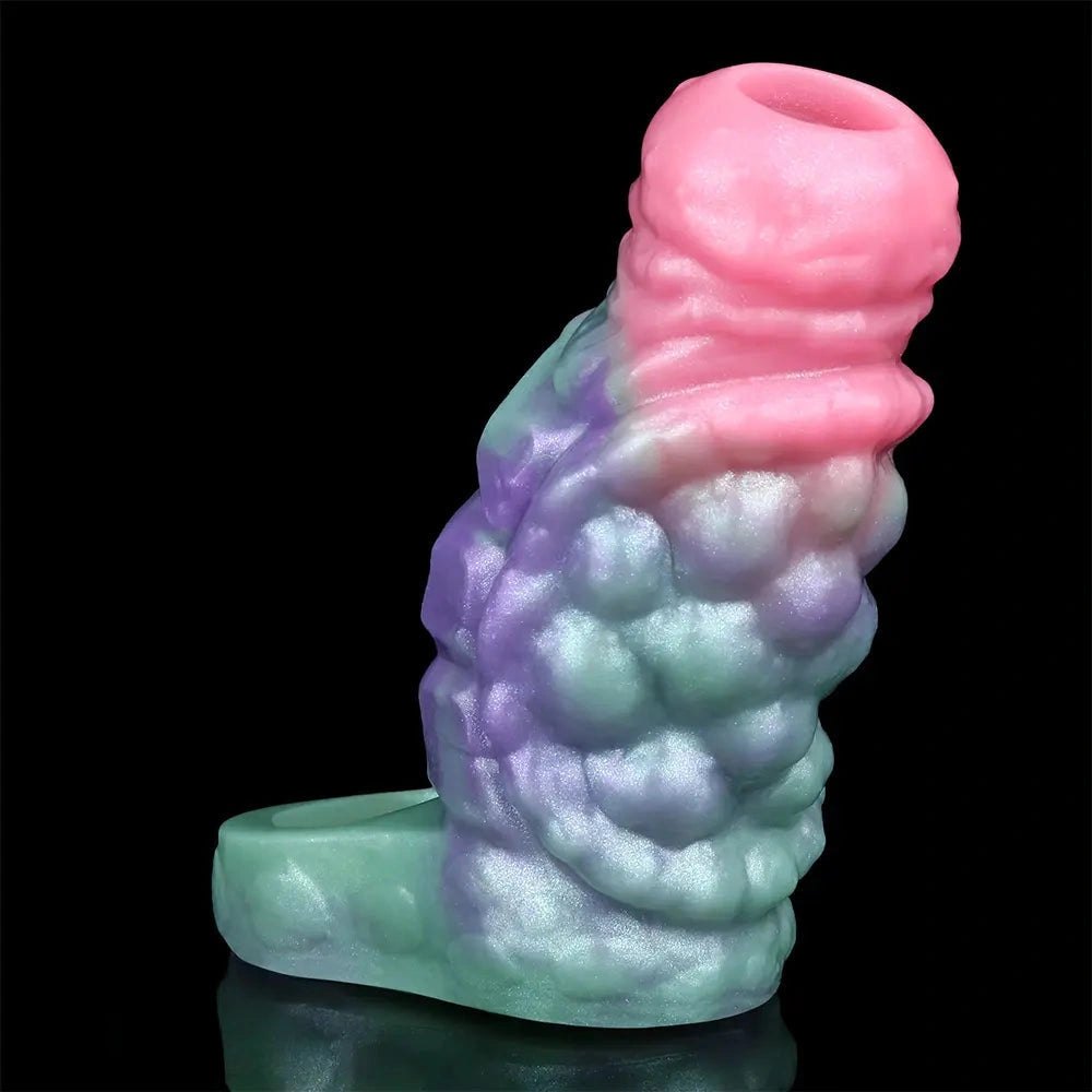 Bumpy pastel fantasy hollow strap-on sleeve, photo 9