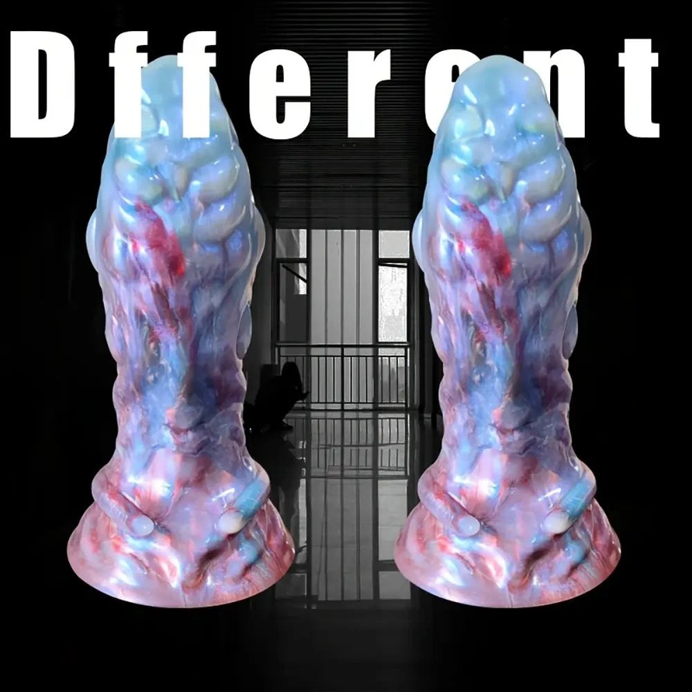 Bumpy marbled monster dildo, photo 5